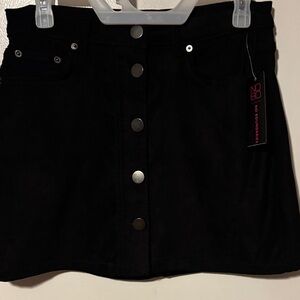 Black Button-Up Skirt